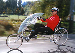 two wheel recumbent bicycle